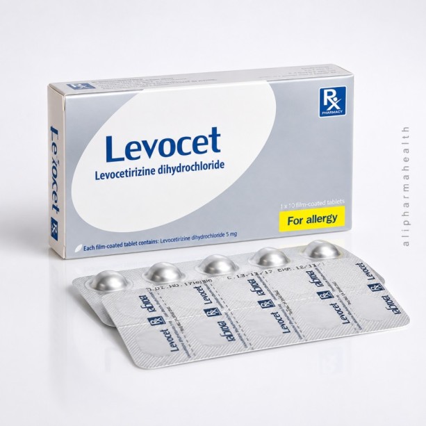 Levocet tablets Levocet Levocetirizine tablets provide fast, non-drowsy relief from allergies, sneezing, itching, and runny nose. Effective antihistamine. Order now from AlipharmaHealth.